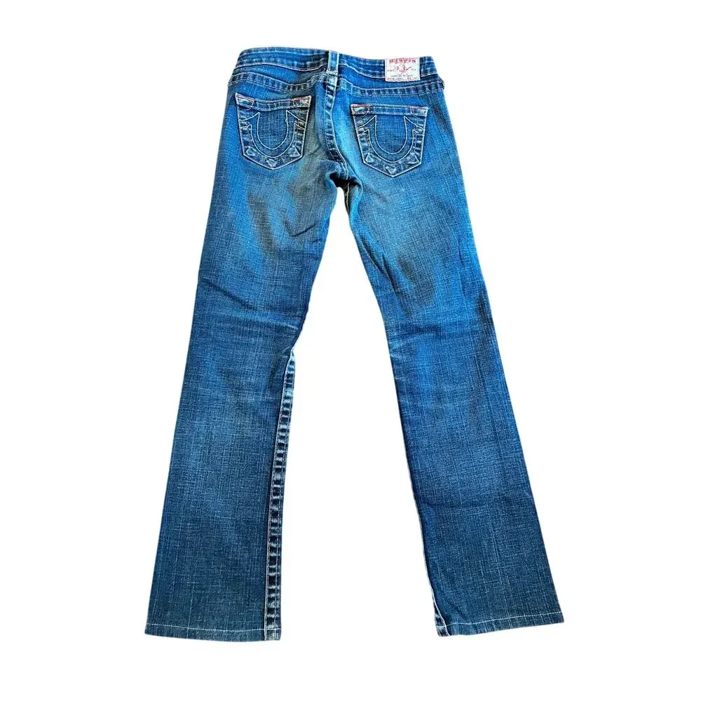 True Religion Women's‎ Johnny Jeans Straight Leg size 26 y2k